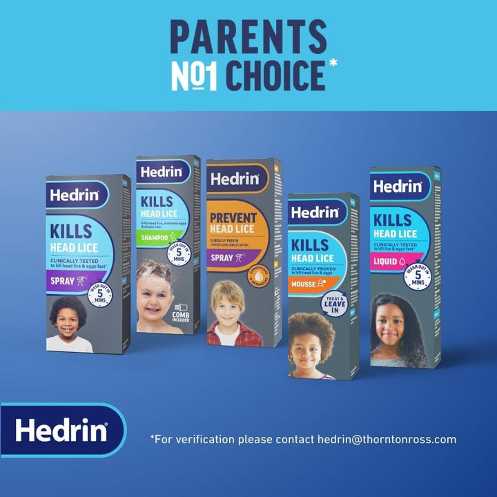 Kills Headlice Liquid Gel, Fast and Effective Lice and Nit Treatment, Kills Head Lice and Eggs, 8 Treatments, Clinically Tested, Suitable for Adults and Children, 250Ml