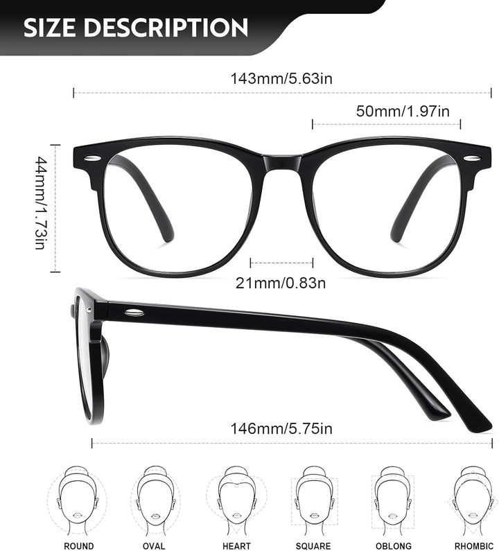 3 Pack Reading Glasses for Women Blue Light Blocking Glasses Filter UV round Lightweight Readers Glasses for Women and Men Reader +1.5