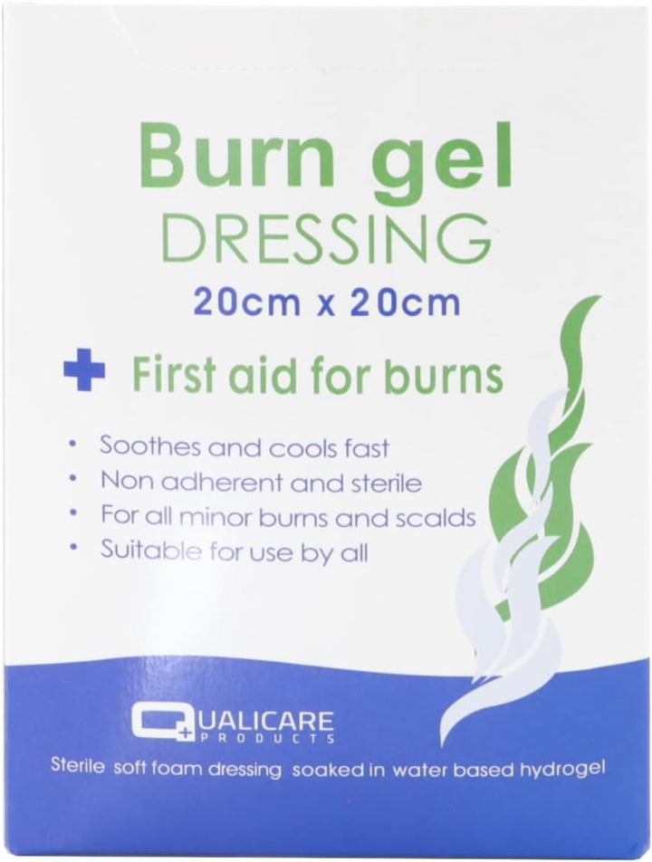 First Aid Burn Gel Dressing 20Cm X 20Cm Large Size - Emergency Burncare for Scolds & Burns