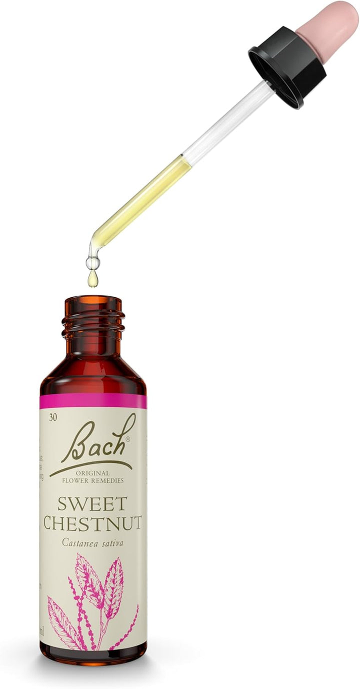 Bach Original Flower Remedies (Sweet Chestnut) Find Joy & Hope, Remain Optimistic, Emotional Wellness, Natural Flower Essence, 20Ml