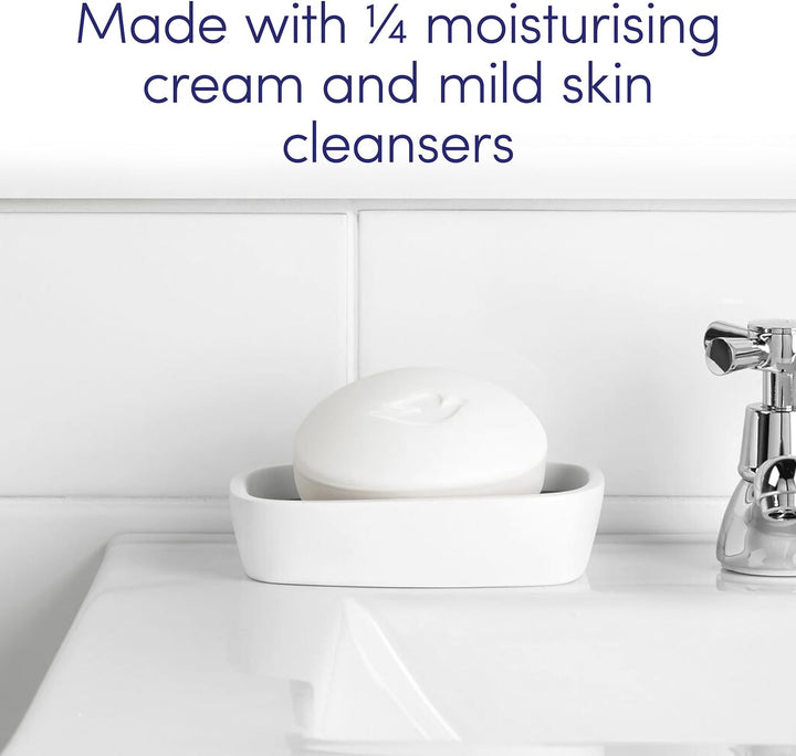Original Beauty Bar Soap with ¼ Moisturising Cream for Softer, Smoother, Healthier-Looking Skin 4X 90 G