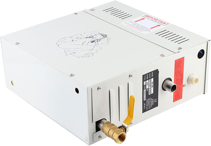 4.5KW Steam Generator, Sauna Generator with LED Display Controller, Automatic Shutdown 1.2 Bar Pressure Relief Valve Home Steam Shower System, Sauna Steam Bath Heater