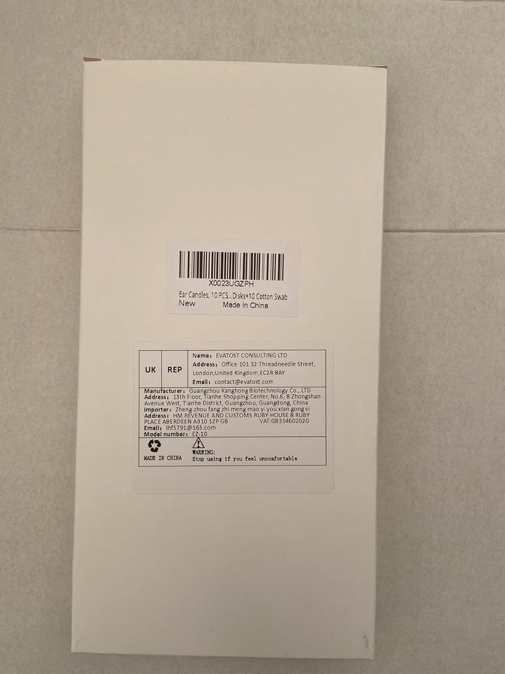 Ear Candles, 10 Pcs Natural Beeswax Ear Candles Kit, Beeswax Hopi Ear Candles for Blocked Ears with 5 Protective Disks+10 Cotton Swab