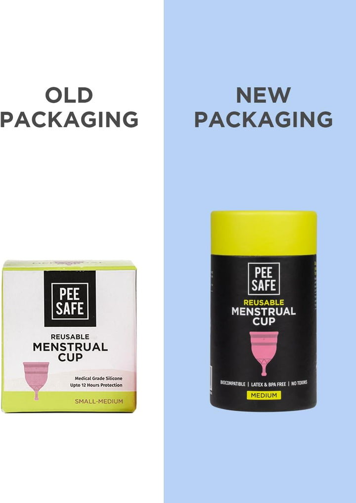 Menstrual Cups - Size a | Medium - 18 Years & Above(Have Not Given Birth Vaginally) - Leak-Proof - Safety of 100% Medical Grade Silicone - Storage Pouch Included - Menstrual Cup - Period Cup