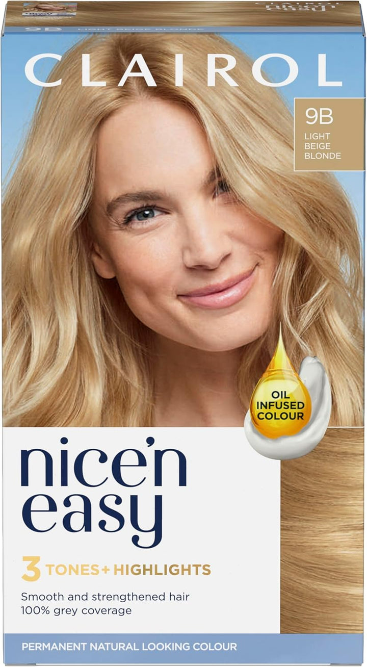 Nice'N Easy Crème, Natural Looking Oil Infused Permanent Hair Dye, 6R Light Auburn, Packaging May Vary