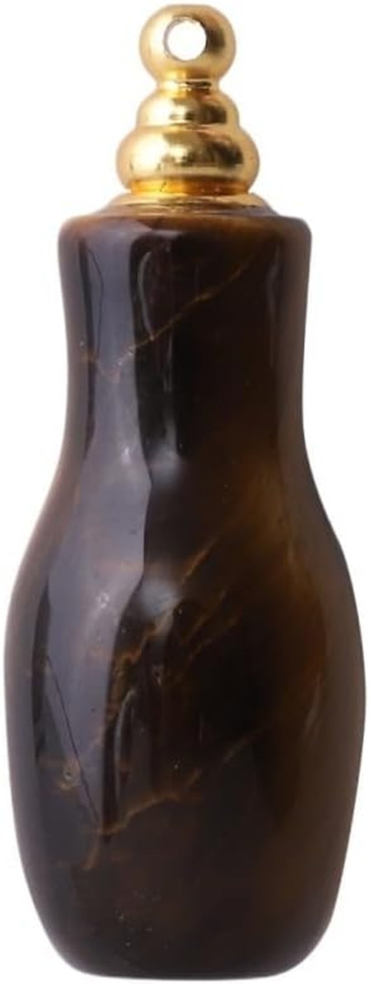 Crystal Semi-Precious Stone Perfume Bottle - Essential Oil Aromatherapy Pendant Accessory