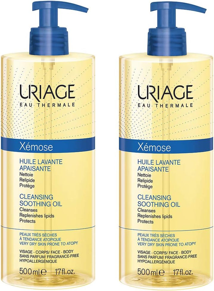 Cleansing Oil 1L - Body & Face - Sensitive Skin - Cleanses, Nourishes, Prevents Dryness - with Gentle Superfatting Agents Leaving a Soft, Protective Film on the Skin