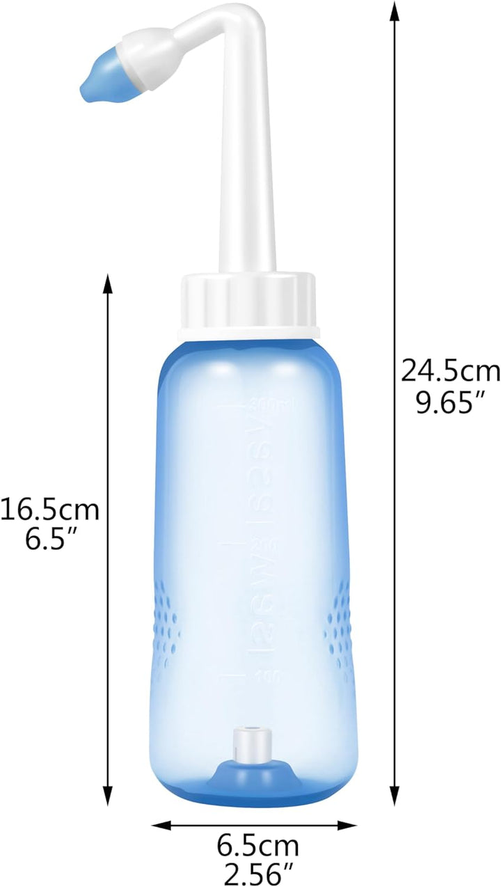 𝙎𝙞𝙣𝙪𝙨 𝙍𝙞𝙣𝙨𝙚 - 80 X Sinus Rinse Mix + 1X Nasal Wash Bottle (300Ml), Nasal Rinse Sachets Kit, Neti Pot Salt, Nasal Irrigation,Nasal Douche,Sinus Relief,Neti-Pot