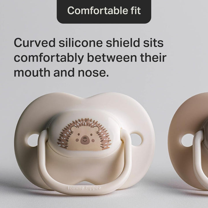 Anytime Soothers, 18-36M, 6 Pack, Symmetrical Teat Sits Anyway Up, Bpa-Free Silicone Dummy, Orthodontic Design