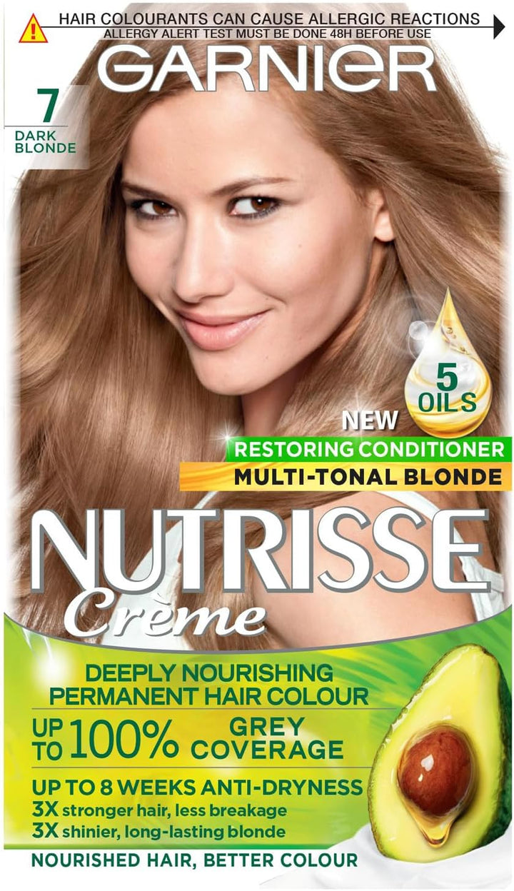 Nutrisse Permanent Hair Dye, Natural-Looking, Hair Colour Result, for All Hair Types, 5 Mocha Brown