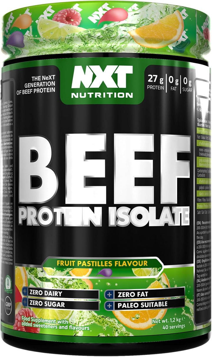 Beef Protein Isolate Powder - Protein Powder High in Natural Amino Acids - Paleo, Keto Friendly - Dairy and Gluten Free - Muscle Recovery | 1.2Kg (Pineapple)