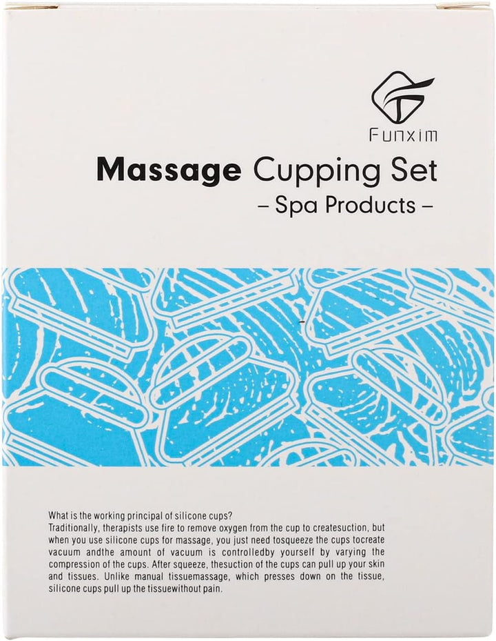 Silicone Cupping Therapy Set, anti Cellulite Cup, Vacuum Massage Cup Kit Body Cup Set Health Beauty Care, 2 Pcs (Large & Medium) with Gift Bag