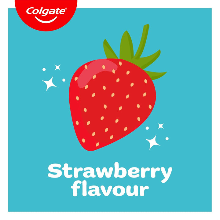 Kids Toothpaste Set 0-2 Years with 2X First Smiles Toothpaste 50Ml & 4X Kids Toothbrushes 0-2 Years - Protects Milk Teeth - Dentist Recommended Level of Fluoride