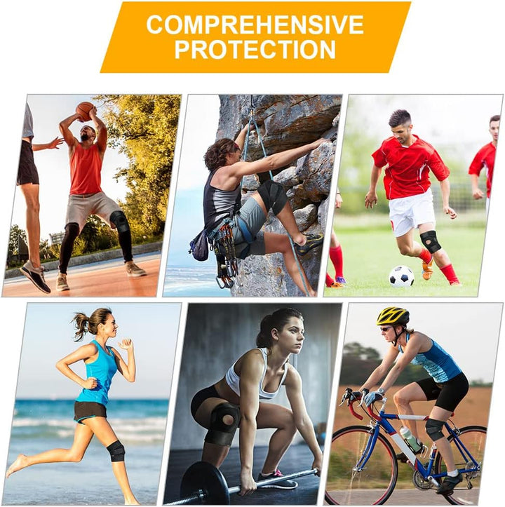 Knee Support Brace for Men and Women, Adjustable Compression Knee Patellar Tendon Support Brace for Arthritis, Joint Pain, Ligament Injury, Meniscus Tear, ACL, MCL, Tendonitis, Running, Sports