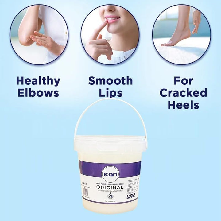 100% PURE PETROLEUM JELLY ORIGINAL 1000Ml (1Kg)