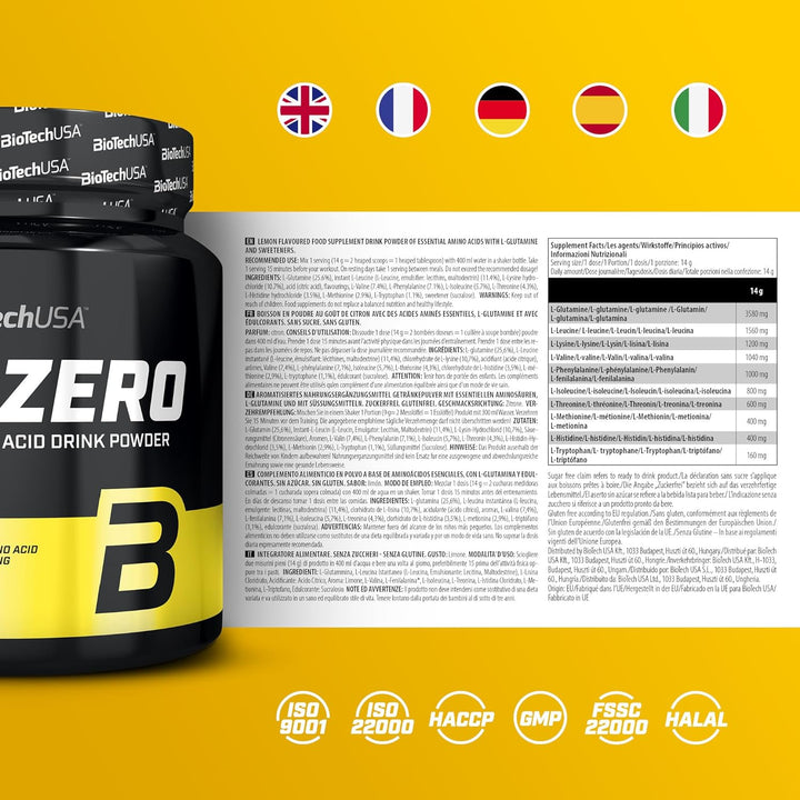 Biotech USA EAA Zero 350 G Essential Amino Acids of EAA BCAA