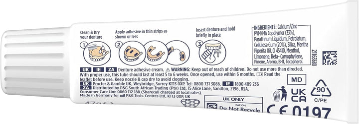 Complete Denture Adhesive, Fresh Flavour 47G