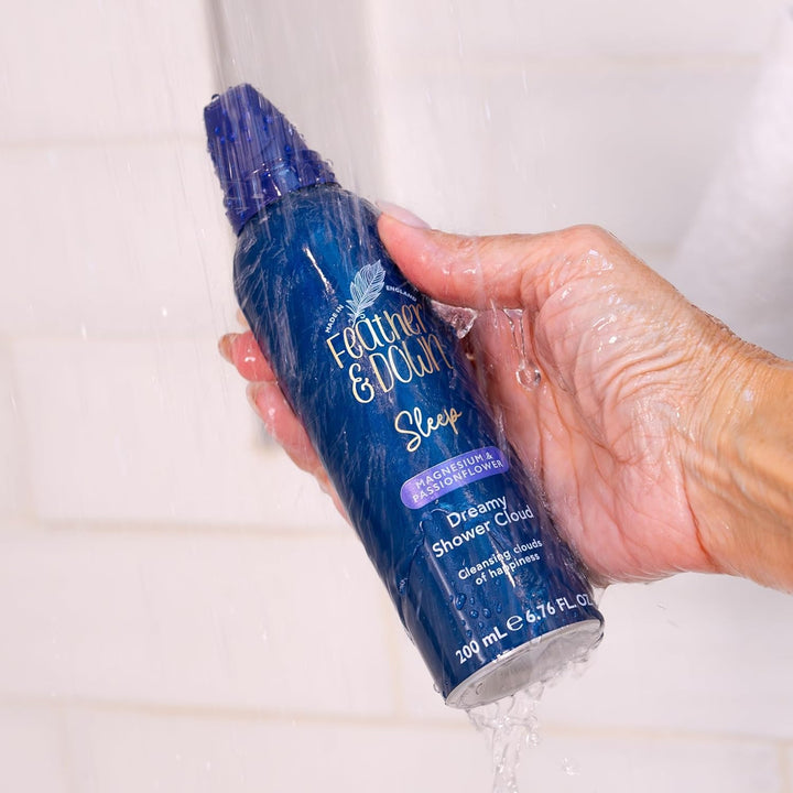 Magnesium and Passionflower Dreamy Shower Cloud (200Ml) - Foaming Shower Mousse Infused with Magnesium and Passionflower, Calms Anxiety & Stress, Relaxation Aromatherapy