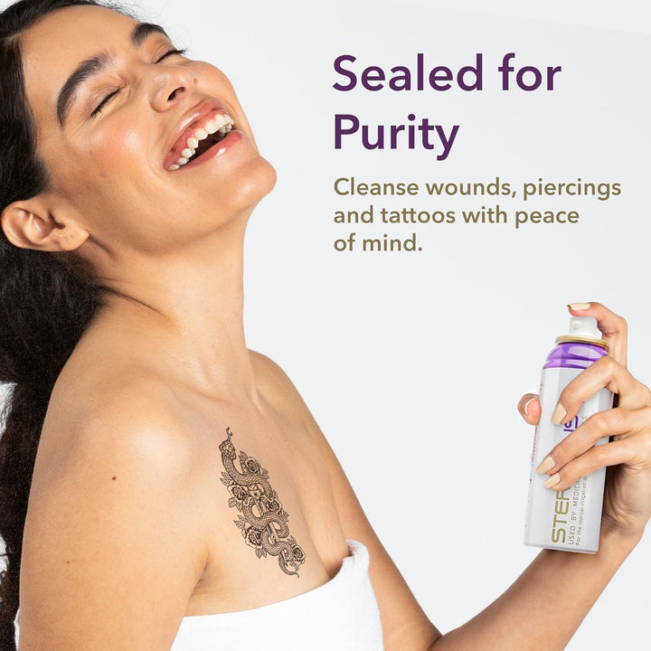 Sterile Saline Spray, Wound Cleansing & Piercing Aftercare Spray - 100Ml