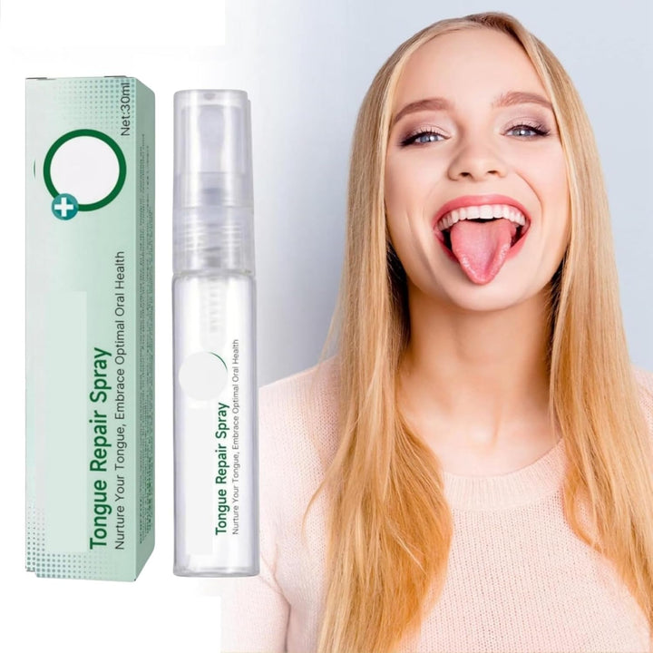 Tongue Repair Spray,So/Re Tongue Relief,Breath Freshener Spray,So/Re Mouth and Ton-Gue Treatment,Remove White Dirt,Instant Dry Mouth Relief,Moisturizing,Natural Ingredients,Mild and Non-Irritating