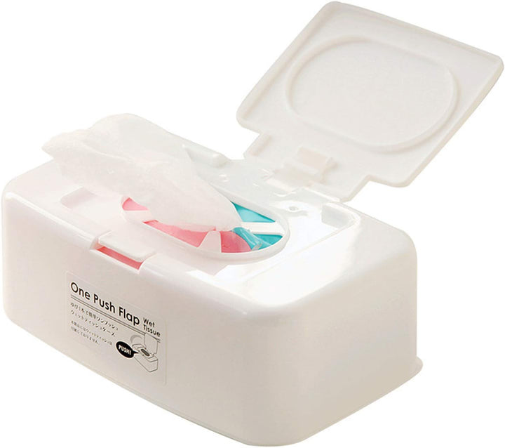 Baby Wipes Dispenser, Push Button Portable Wet Wipes Dispenser Box Strong Seal Toilet Wipes Dispenser Box, for Keeping Wipes Fresh