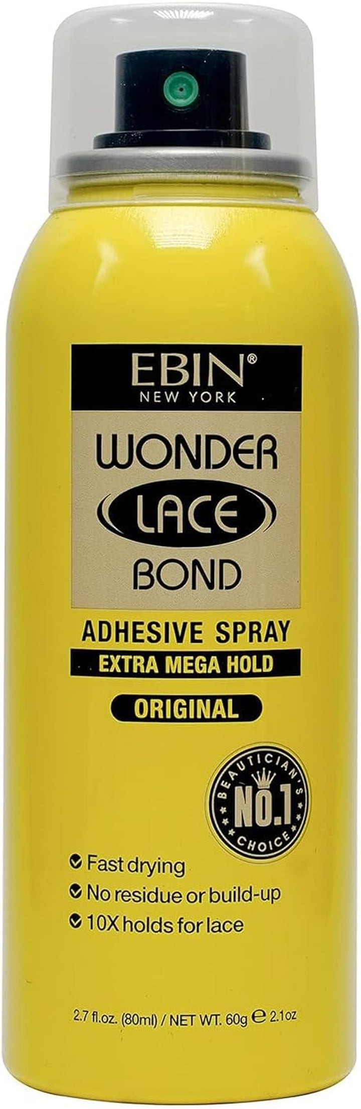 Wonder Lace Bond Adhesive Spray - Supreme Extreme Firm Hold 80Ml | Fast Drying, No Residue, No Build Up, Powerful All-Day Hold, Daily Wig Application