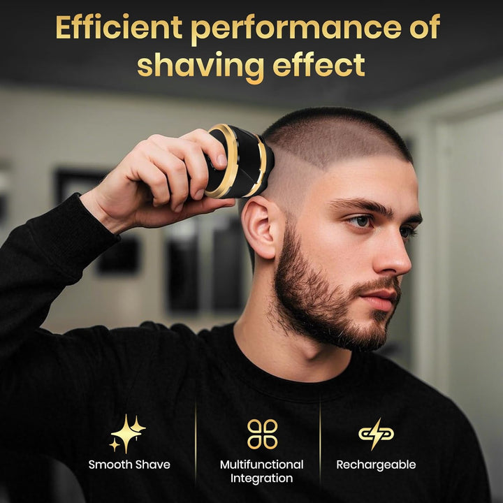Head Shavers for Bald Men, Electric Shavers Razor, Rechargeable Bald Head Razor, Magnetic 6D Rotary Shaver, Waterproof Face Beard Trimmer Mens Grooming Kit, Gifts for Men