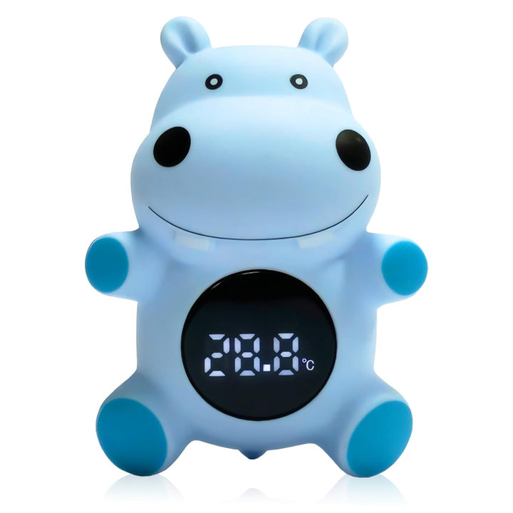 Baby Bath Thermometer, Cartoon Tortoise Shape LED Newborn Water Thermometer with Automatic Induction Switch, High-Precision Smart Digital Room Temperature Thermometer