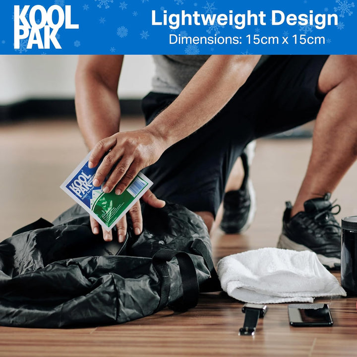 Compact Instant Ice Packs - 15X15Cm Cold Therapy Packs for Injuries & Pain Relief - Quick Squeeze Activation, Single Use - Stays Cold for 20 Minutes - First Aid Essential (20 Pack)