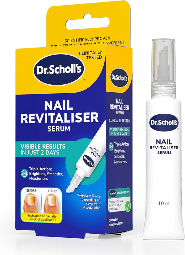 Nail Revitaliser Serum 10Ml - Visible Results in Just 2 Days, Triple Action: Brightens, Smooths and Moisturises, Nails and Toenails Damaged by Fungal Nail