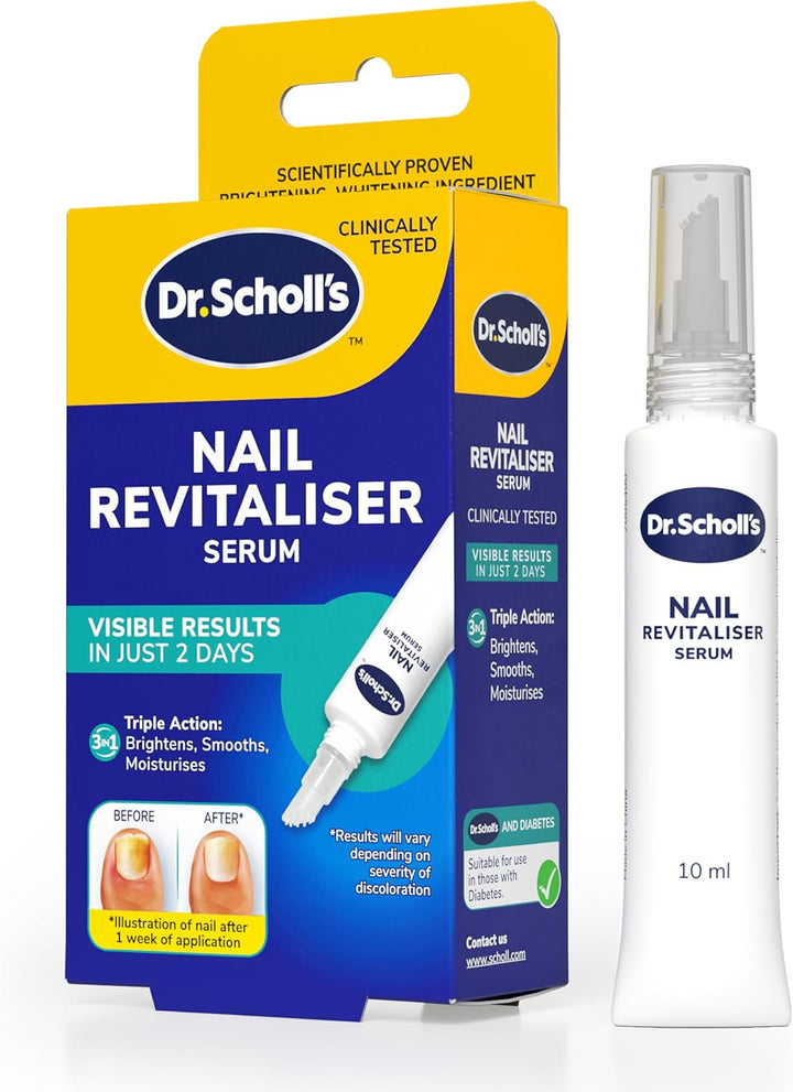 Nail Revitaliser Serum 10Ml - Visible Results in Just 2 Days, Triple Action: Brightens, Smooths and Moisturises, Nails and Toenails Damaged by Fungal Nail