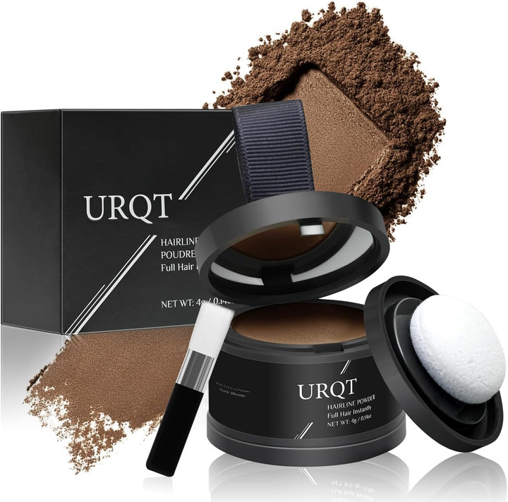 Magic Hairline Shadow - Instantly Thicken Thinning Hair, Water & Sweat Resistant Hairline Powder Mascara for Women and Men (# Dark Brown)