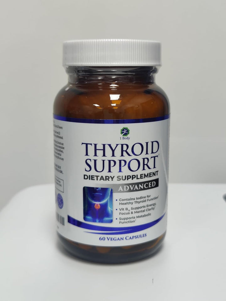 Thyroid Support Supplement for Women and Men - Energy & Focus Formula - Vegetarian & Non-Gmo - Iodine, Vitamin B12 Complex, Zinc, Selenium, Ashwagandha, Copper, Coleus Forskohlii, & More 30 Day Supply