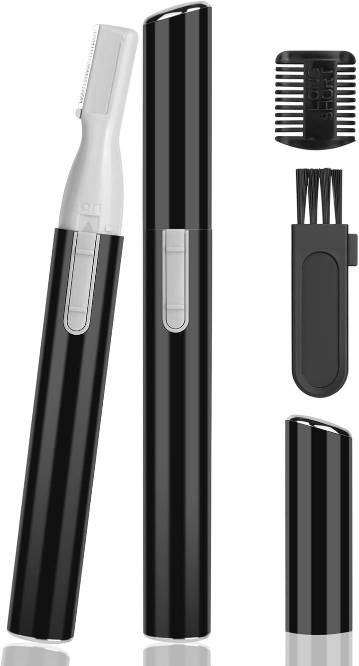 Eyebrow Hair Removal for Women Men, Upgraded Mini Portable Eyebrow Trimmer, Painless Face Hair Shaver Electric Eyebrow Razor for Brows Face Cheek Lips Peach Fuzz