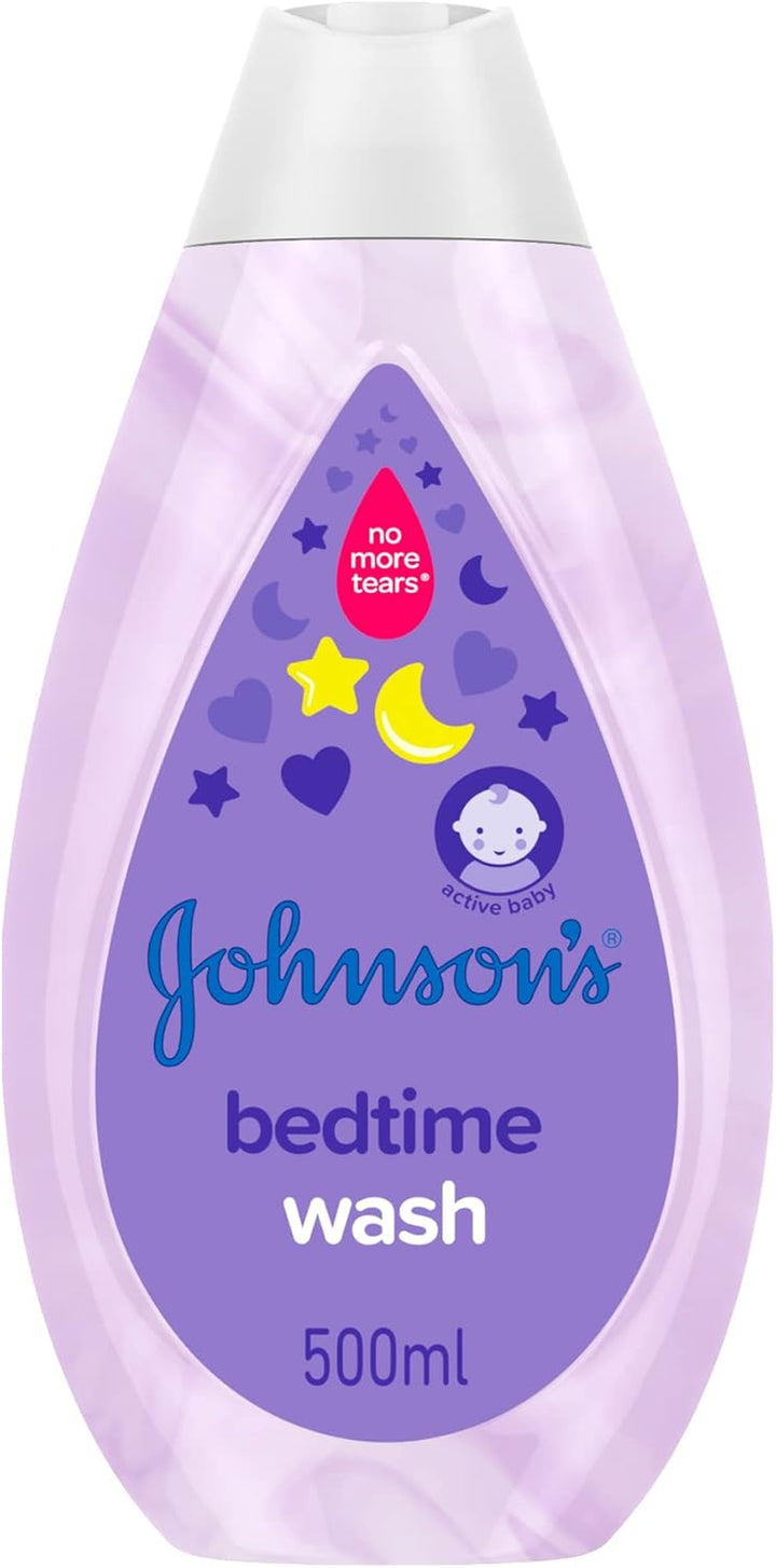 JOHNSON'S Bedtime Wash – Gentle and Mild for Delicate Skin and Everyday Use – Naturalcalm Aromas, 500 Millilitre
