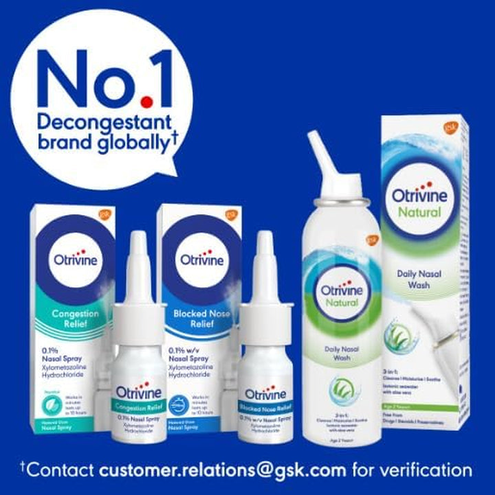 Sinusitis Relief Nasal Spray, Blocked Nose, Congestion Relief Spray, 10 Ml