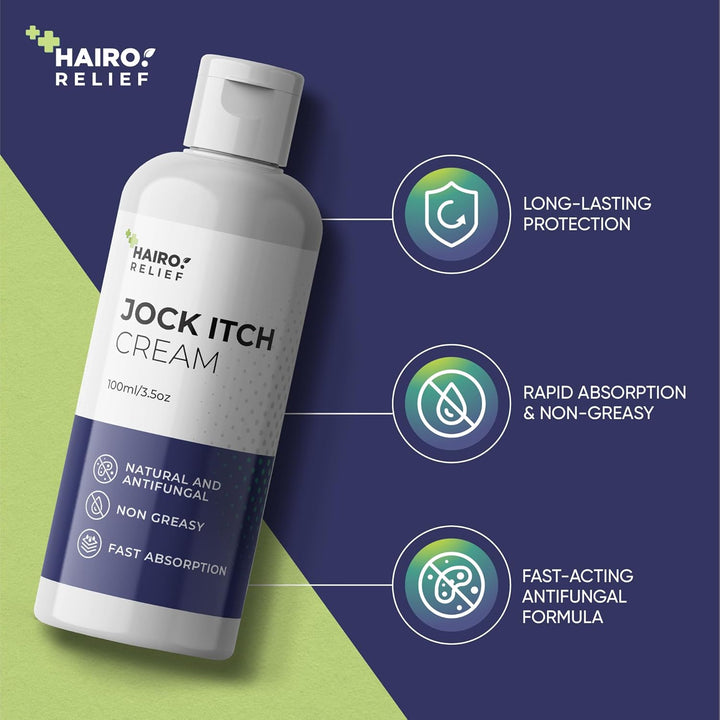 Fast Relief for Jock Itch |New  Relief - Jock Itch Cream 100Ml XL | Jock Itch Treatment for Men & Women | Antifungal Cream