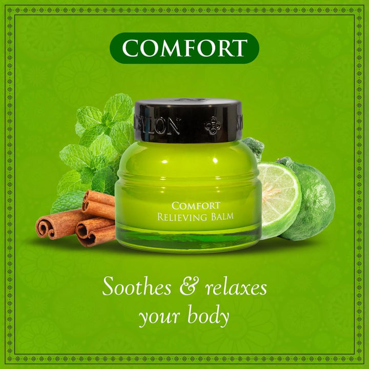 Comfort Relieving Balm | Eucalyptus, Lemongrass,Lemon, 100% Natural Herbal Balm for Rapid Relief & Everyday Comfort | 25G