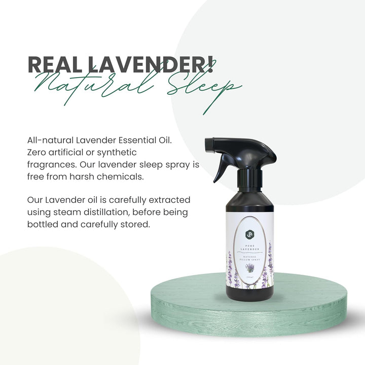 Lavender Pillow Spray 250Ml – Natural Sleep Mist & Bed Linen Spray with Pure Essential Oils – Calming Room Freshener for Restful Nights