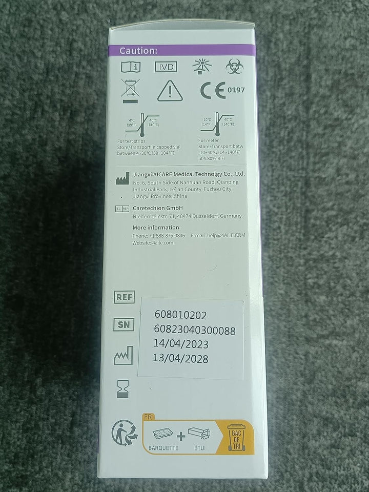 Blood Glucose Test Kit for Diabetes: Blood Sugar Monitor Testing Kits Diabetics Meter for Home Use Test Strips X 50 and Low Pain Lancing Devices X 50 Testing Monitoring 5 Seconds Accurate Machine