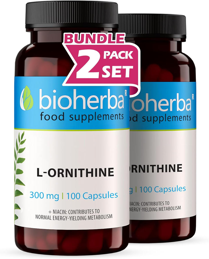 L-Ornithine 300 Mg – 300 Capsules | Pure Amino Acid Supplement for Active Nutrition by