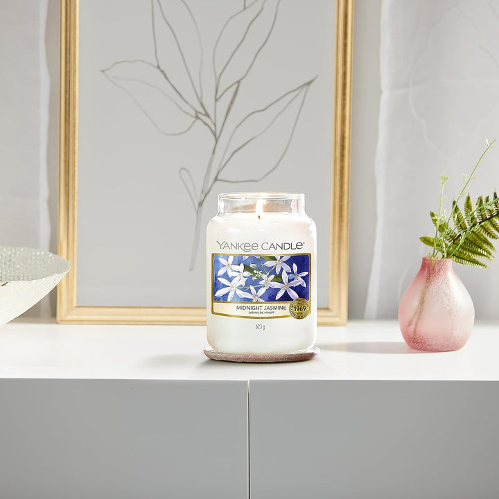Scented Candle | Midnight Jasmine Large Jar | Long Burning Candles: up to 150 Hours | Perfect Gifts for Women