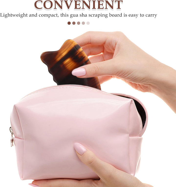 Ergonomic Fish-Shaped Ox Horn Gua Sha Scraping Board for Facial and Body Massage Natural Skin-Friendly Guasha Tool for Lifting Circulation Boost and Daily Skincare Therapy