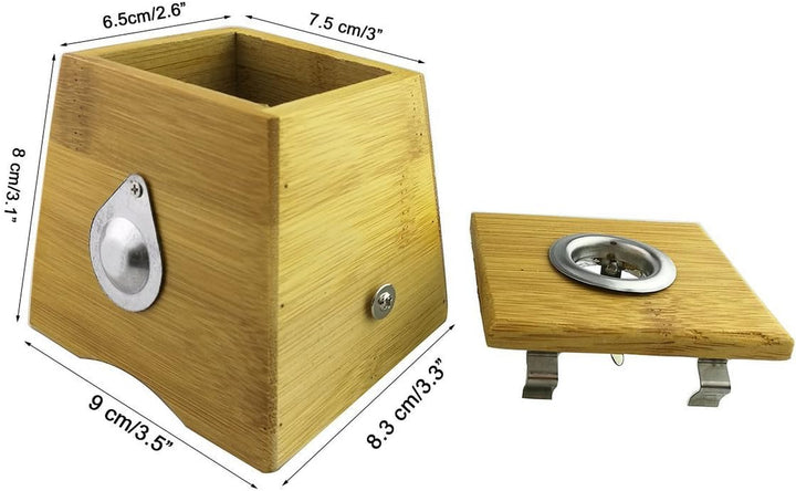 Bamboo Healing Box for Moxa Moxibustion Medicine Therapy (One Hole)