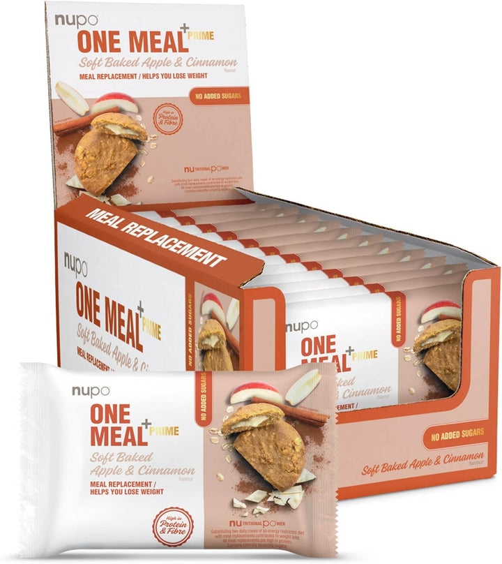 One Meal +Prime Soft Baked Cookies & Cream - Tasty Meal Replacement with Vitamins and Minerals - High in Protein - High in Fiber - No Added Sugar - 12 X 70G