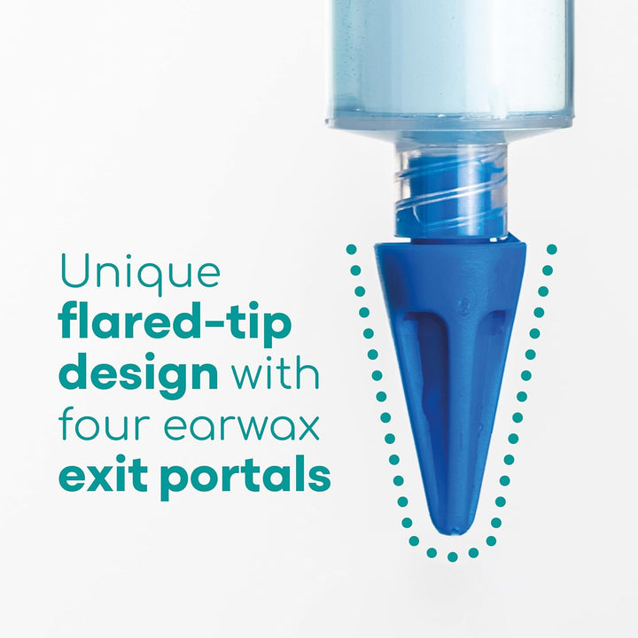 Ear Wax Removal Syringe - Natural Ear Cleaner for Safely Removing Ear Wax at Home - Reusable Ear Cleaning Kit with 3X Family Quad-Spray Safety Tips for Ear Irrigation - Ear Wax Removal Tool