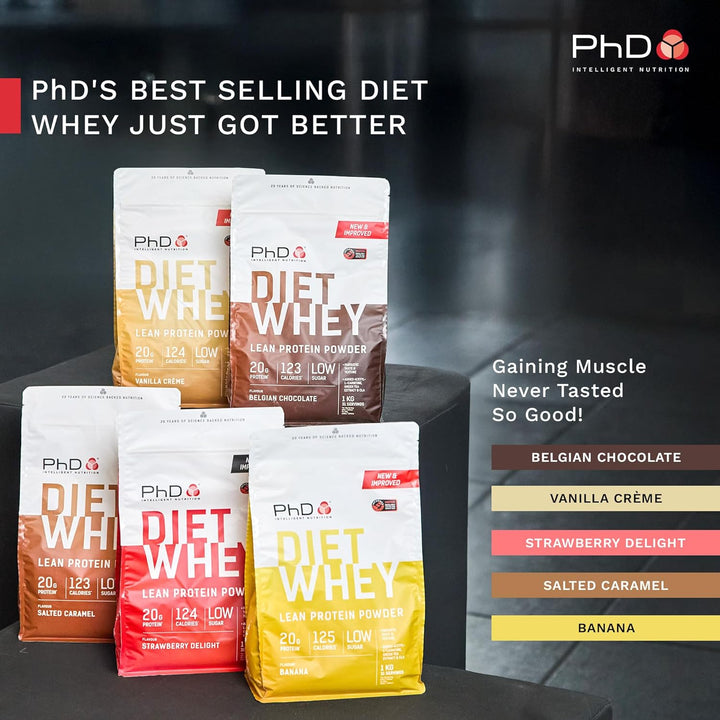 Nutrition Diet Whey Lean Protein Powder | Belgian Chocolate Whey Protein Powder | 1Kg Bag