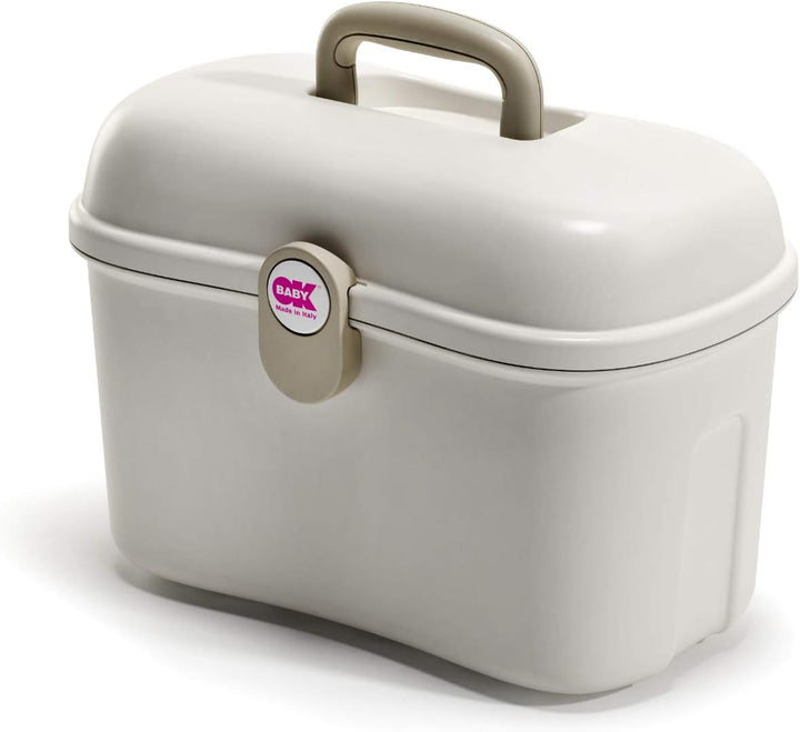 Beauty Care Carrying Case Baby Changing and Bath Box, Ivory