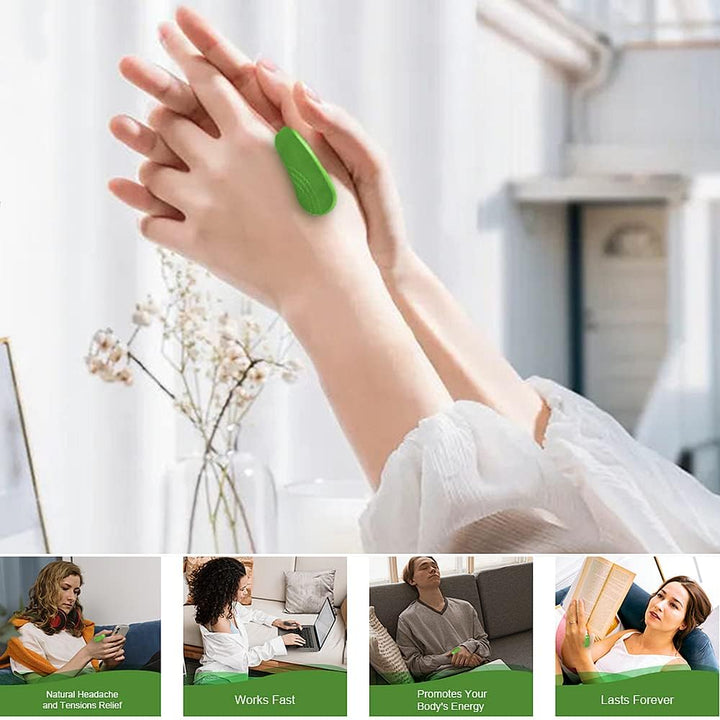 4 Pcs Acupressure Clip Migraine Relief Clip Portable Headache Clip Stress Relief Acupressure Massage Supporting Acupressure Relaxation Stress Alleviation