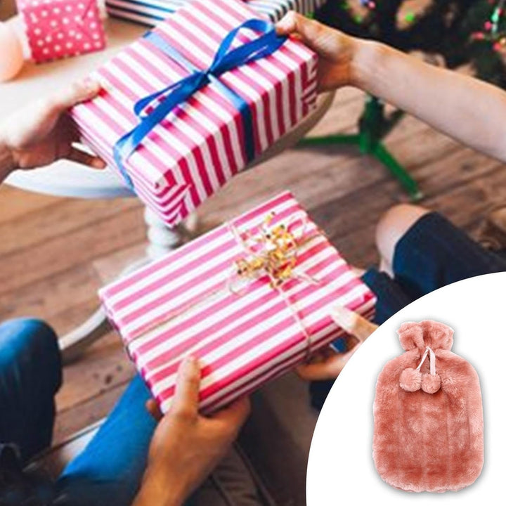 Water Bottle Softcover | 2 Liter Ultra Soft Faux Plush Hot Water Bottle Cover - Hot Water Bottle Covers Insulated Maintain Constant Temperature for Women Kids (Cover Sleeves Only)